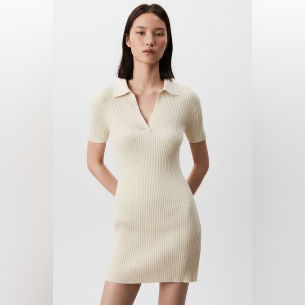 Calvin Klein NWT ribbed Collared Green Mini Dress Size XL